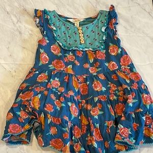 Sleeveless flutter sleeve dress